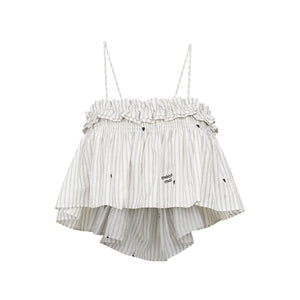 Penny Striped Suspender Pants Set-Up