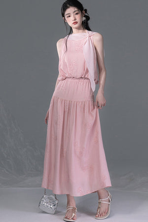 Peony Ribbon Top and Skirt Set