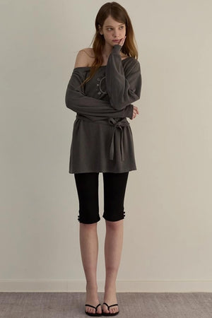 Personalized Slouchy Tie Sweatshirt