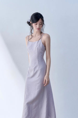 Petal Flutter Sleeve Top and Long Dress