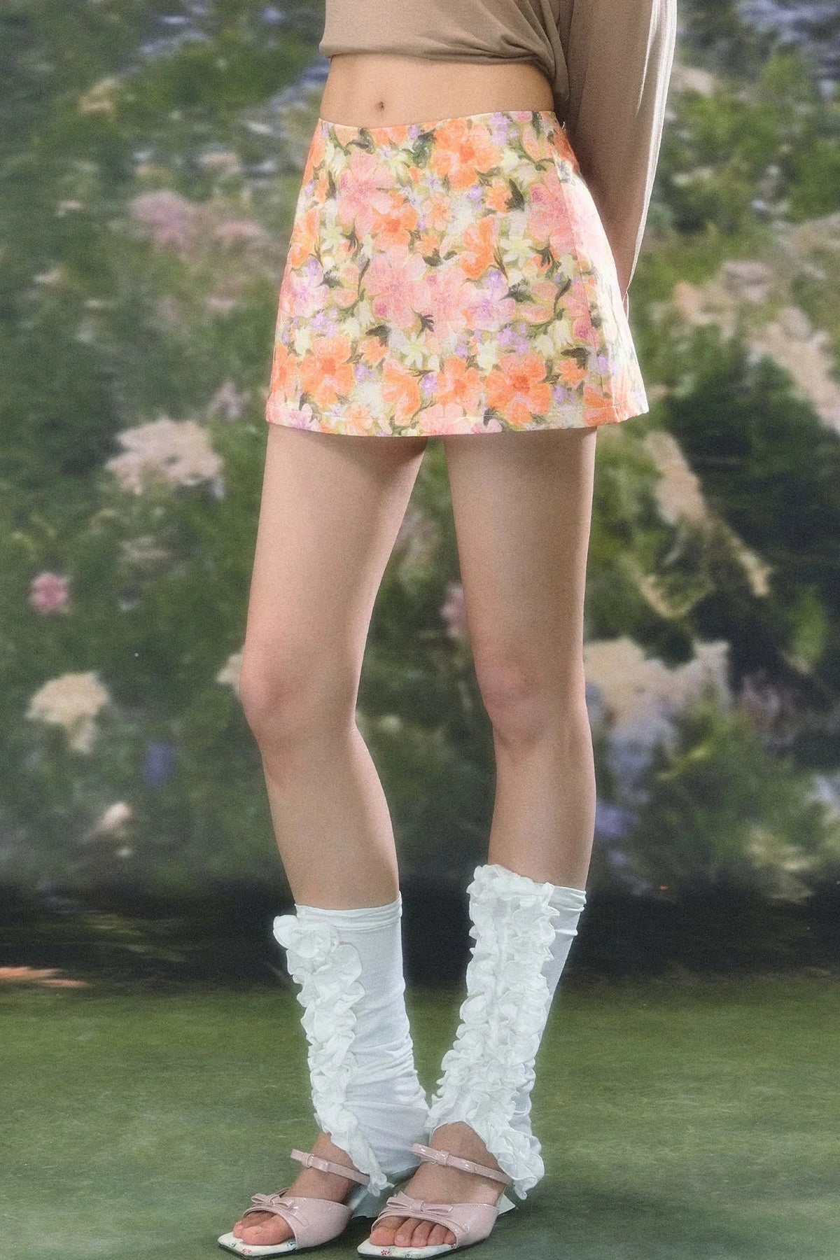 Petite Floral A-Line Skirt