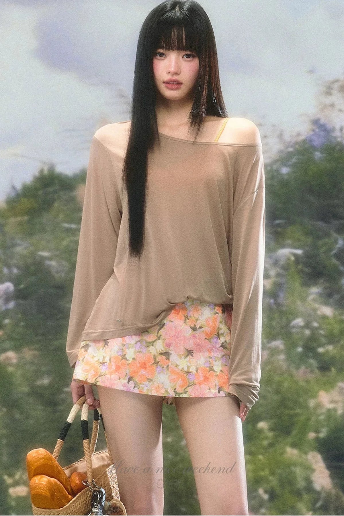 Petite Floral A-Line Skirt