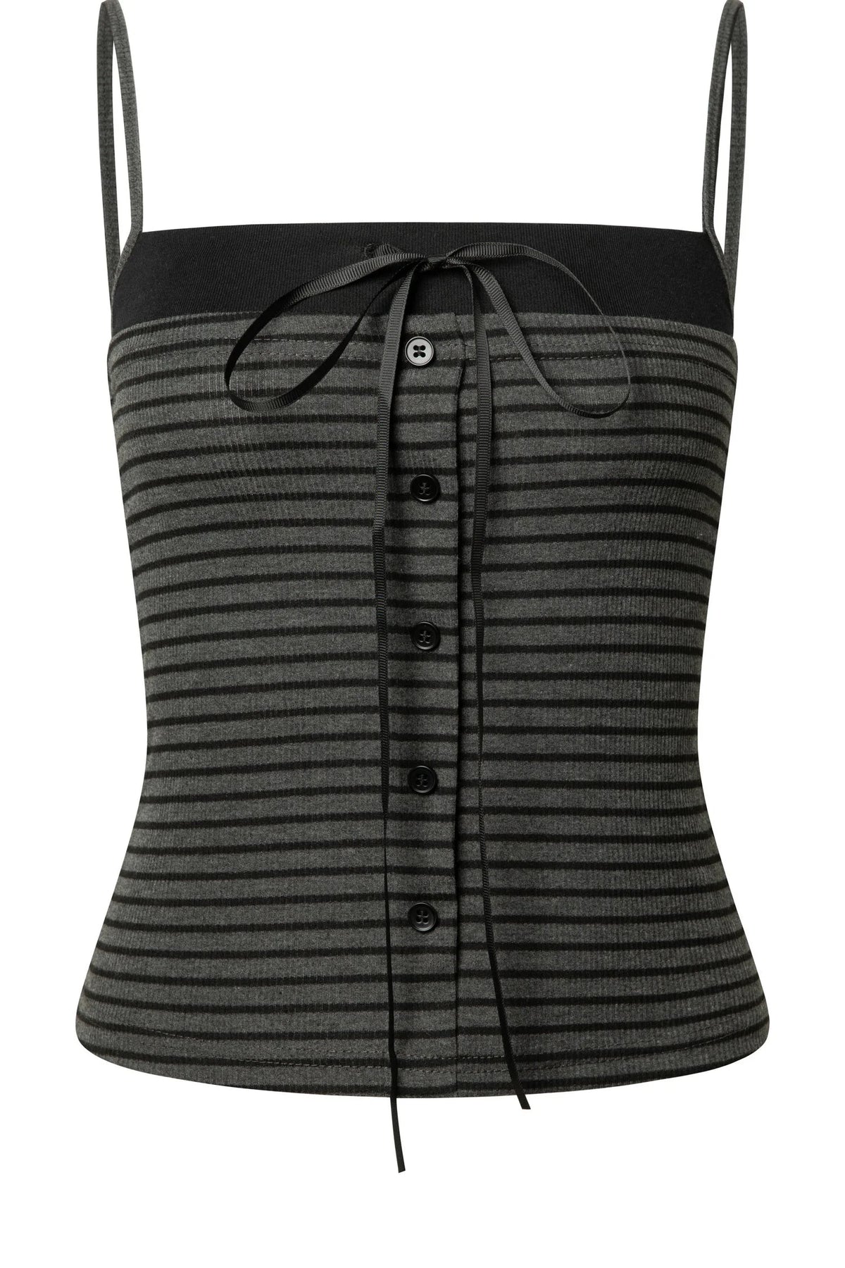 Petite Pullover Shirt With Camisole Set-Up