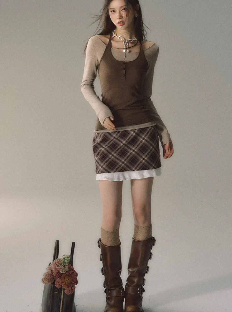 pieces of versatile thin A-line skirt