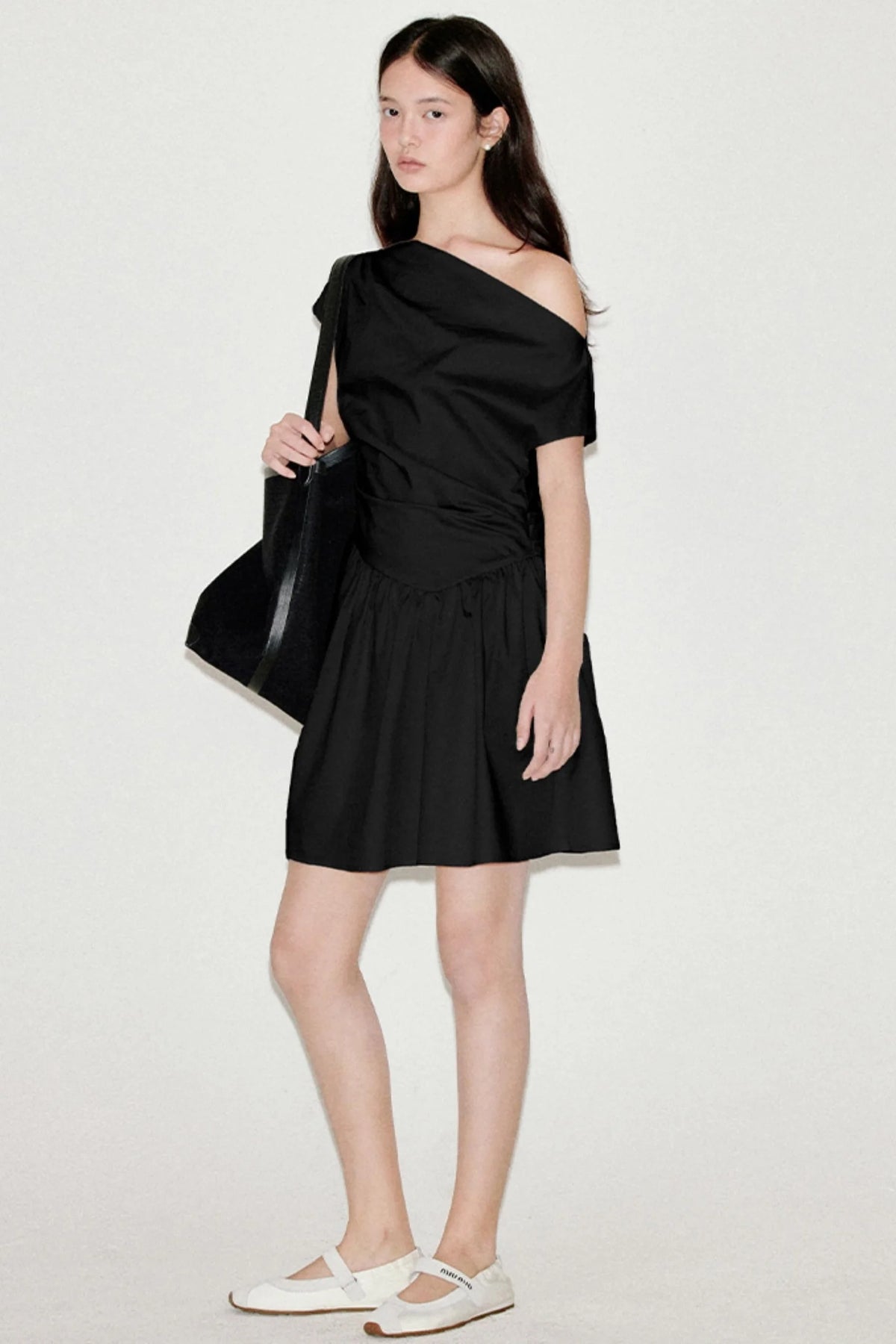 Pinched Shirt Dress