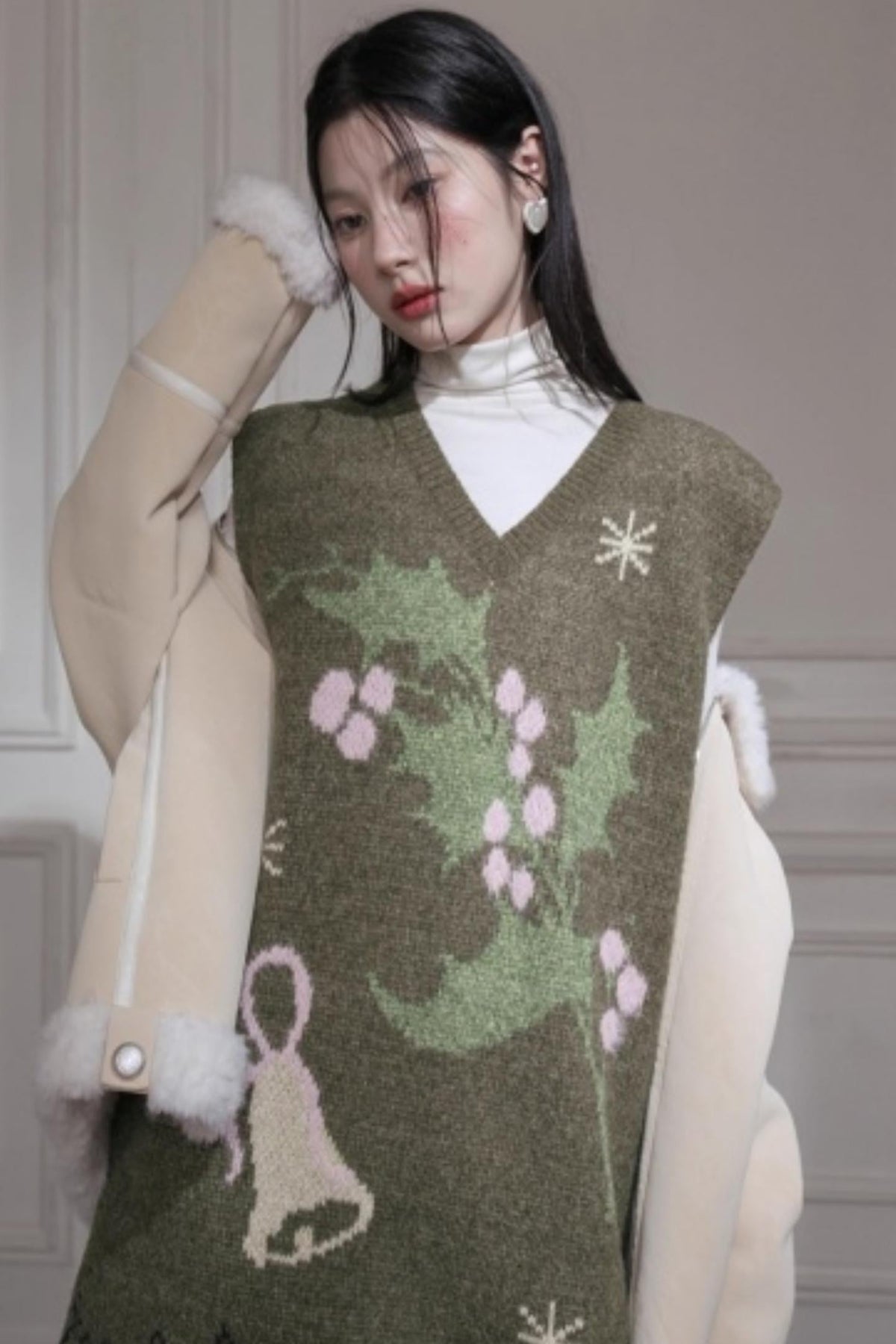 Pine Needle Knit Dress