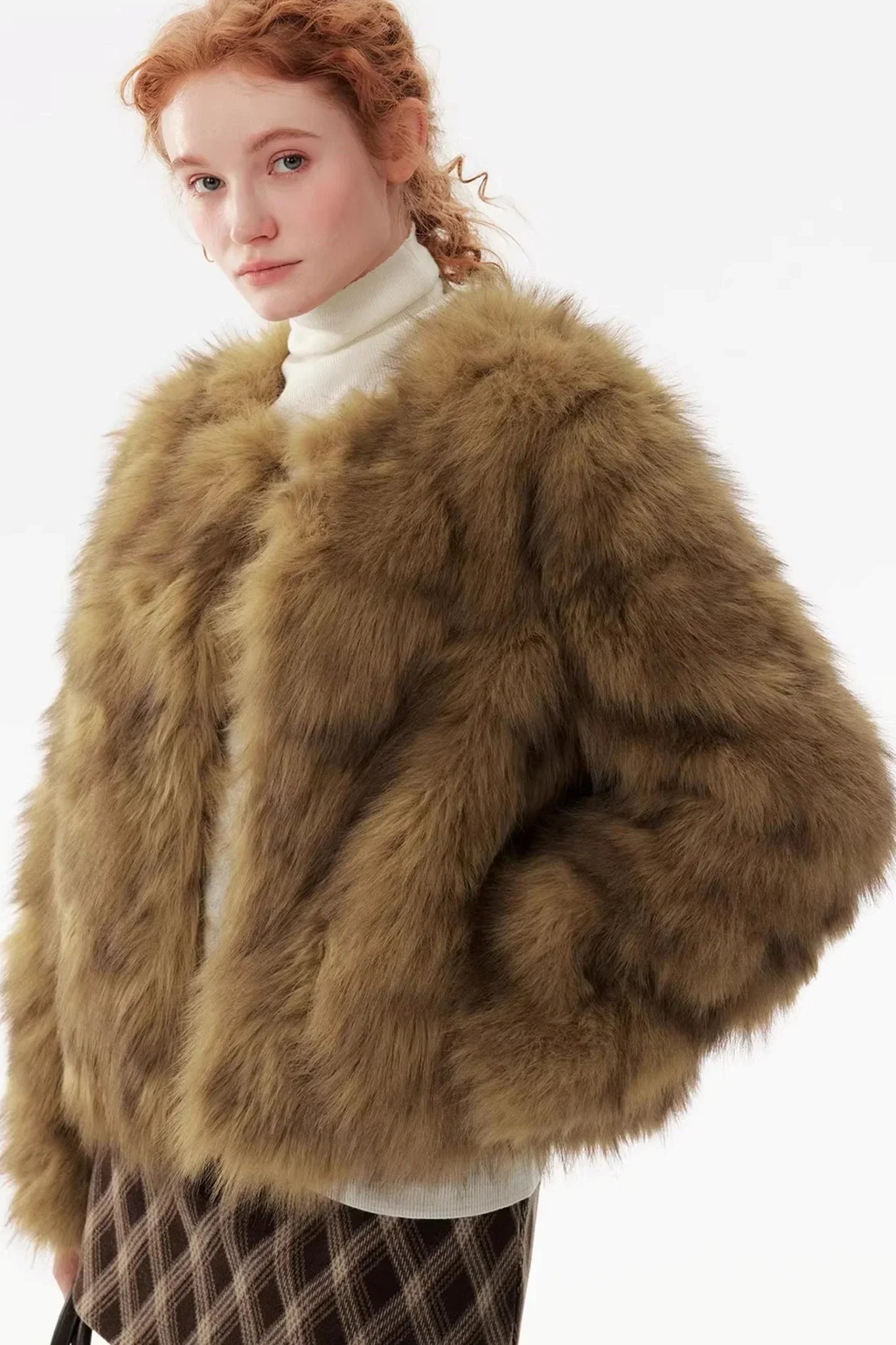 Pine-Soft Velvet Fur Coat