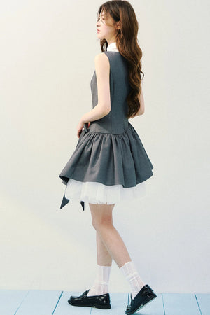 Pink and Gray Ballet Dress