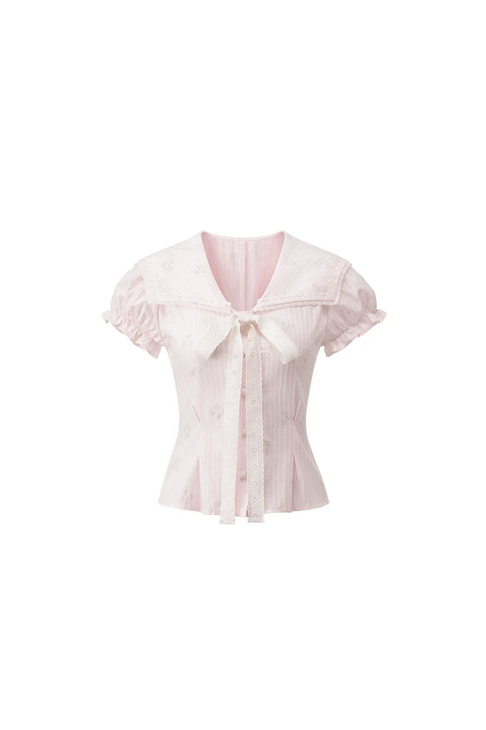 Pink Bow-Tie Summer Two-Piece Set