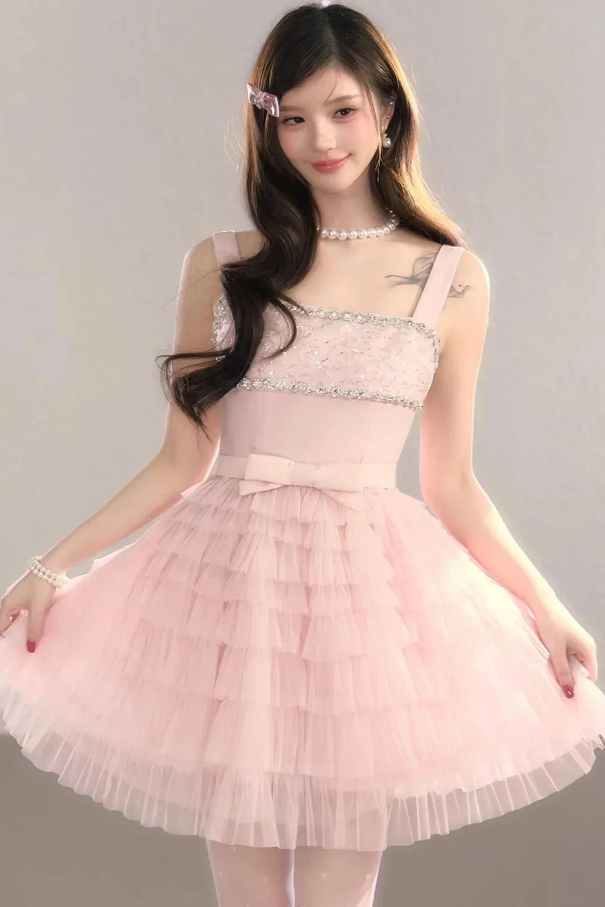 Pink Dream Lace Dress