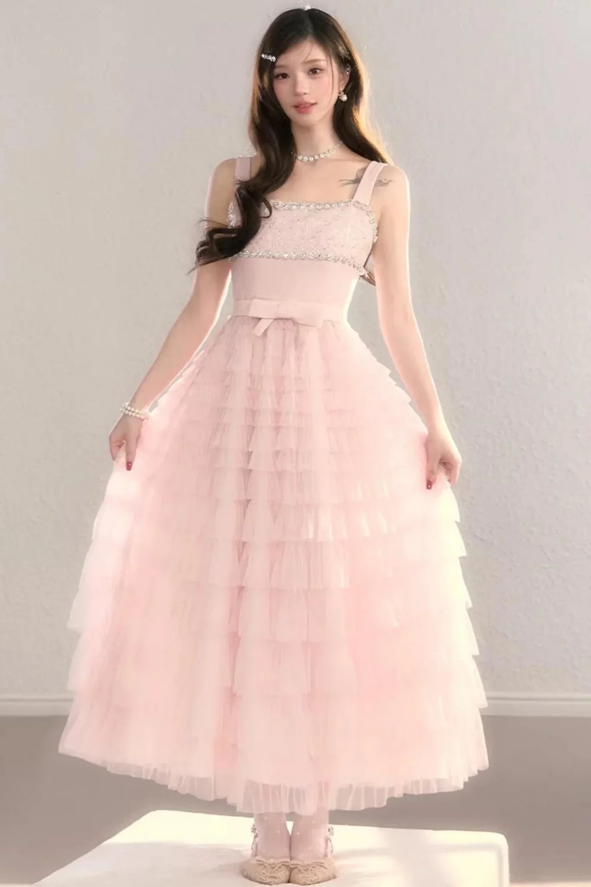 Pink Dream Lace Dress