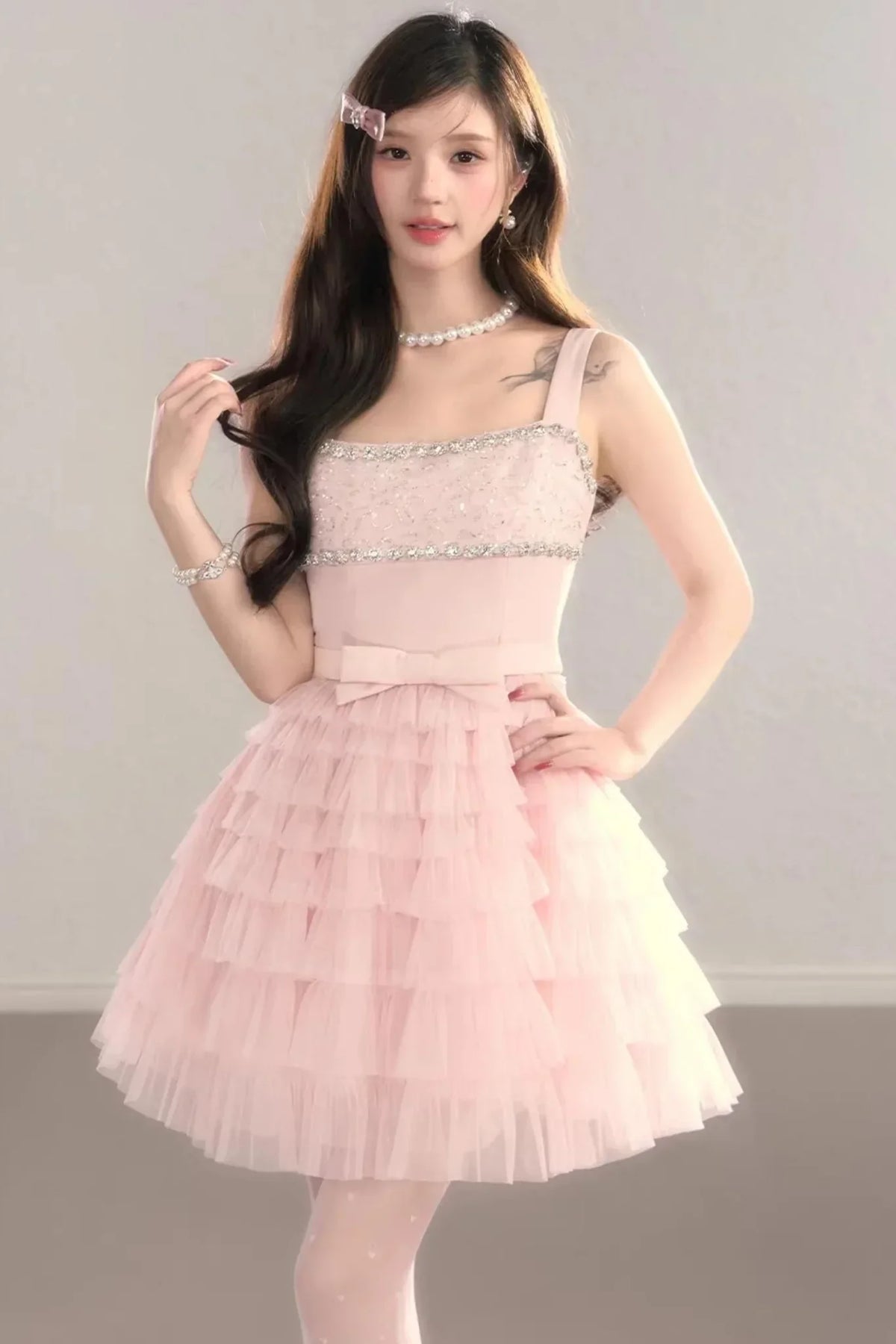 Pink Dream Lace Dress