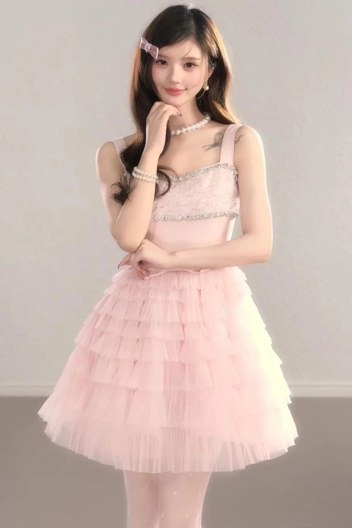 Pink Dream Lace Dress