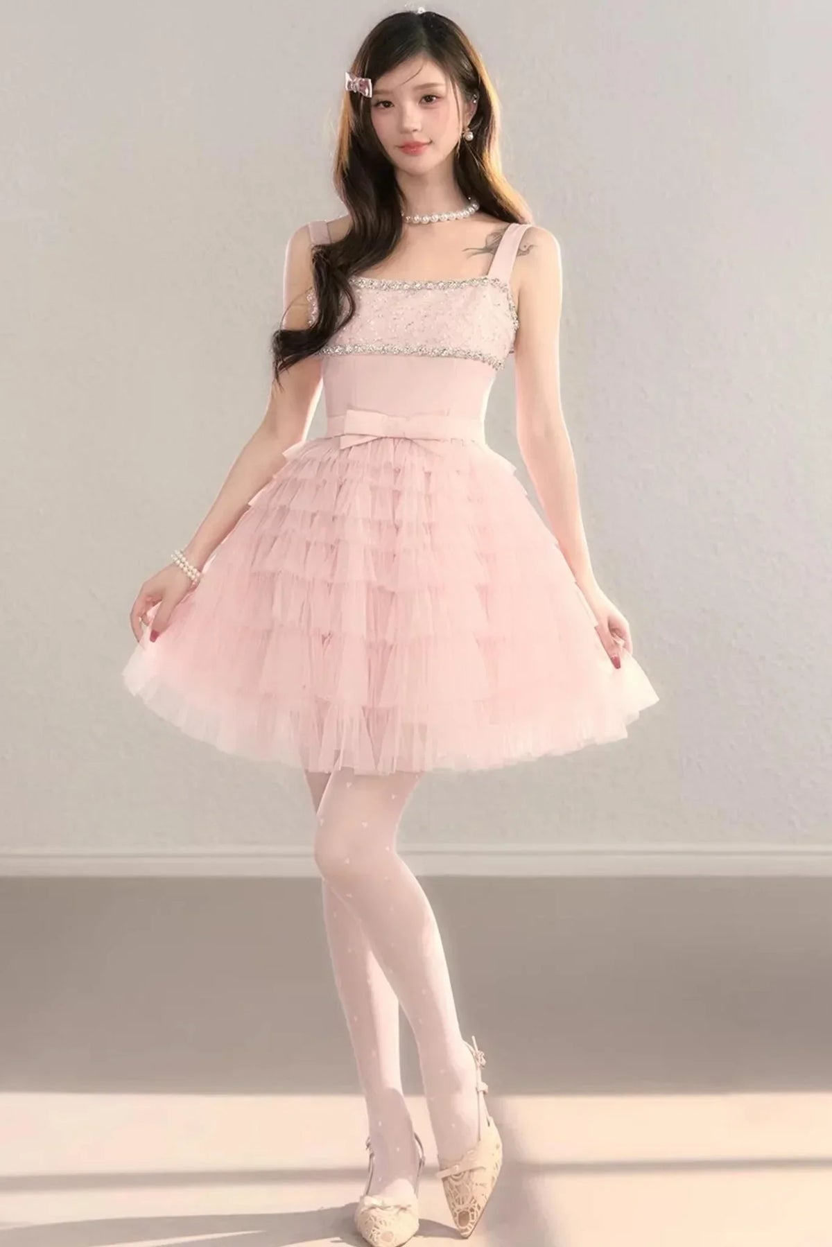 Pink Dream Lace Dress
