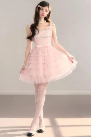 Pink Dream Lace Dress