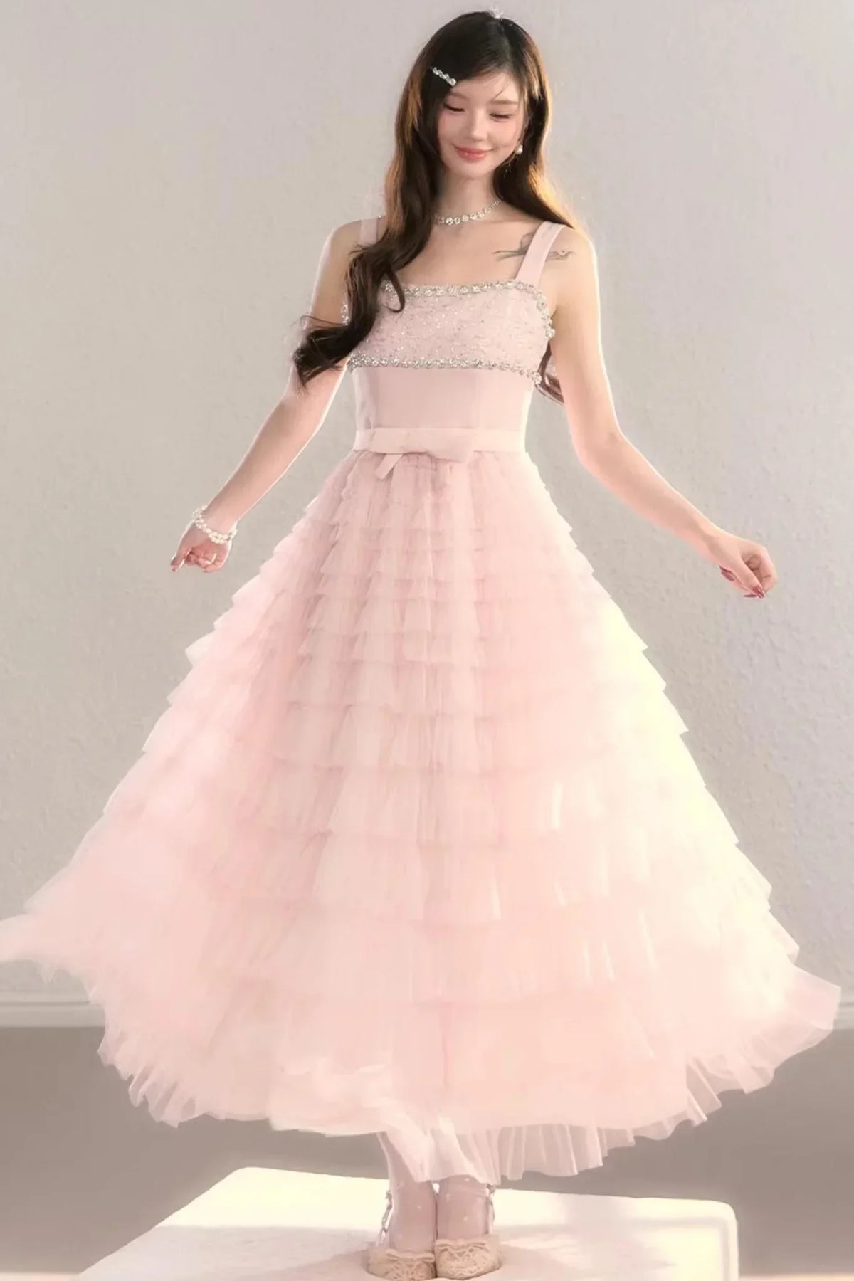 Pink Dream Lace Dress