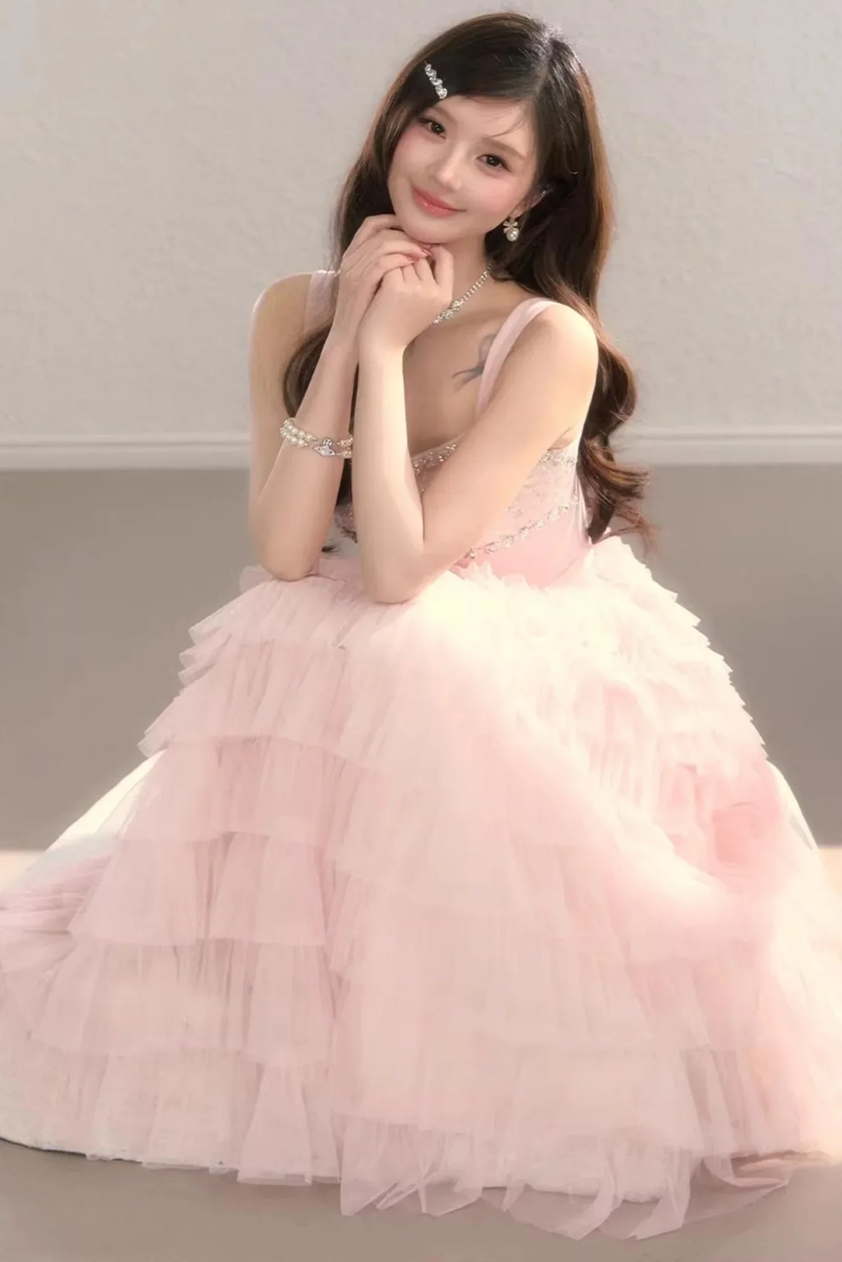 Pink Dream Lace Dress