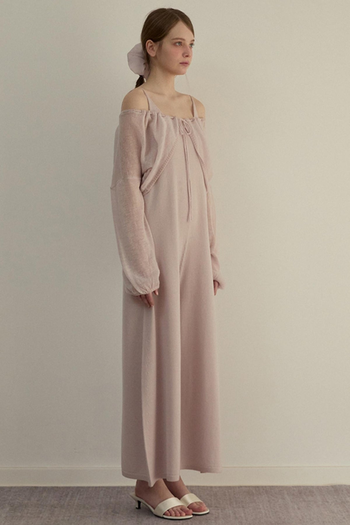 Pink Duo One-piece Pants Set-Up