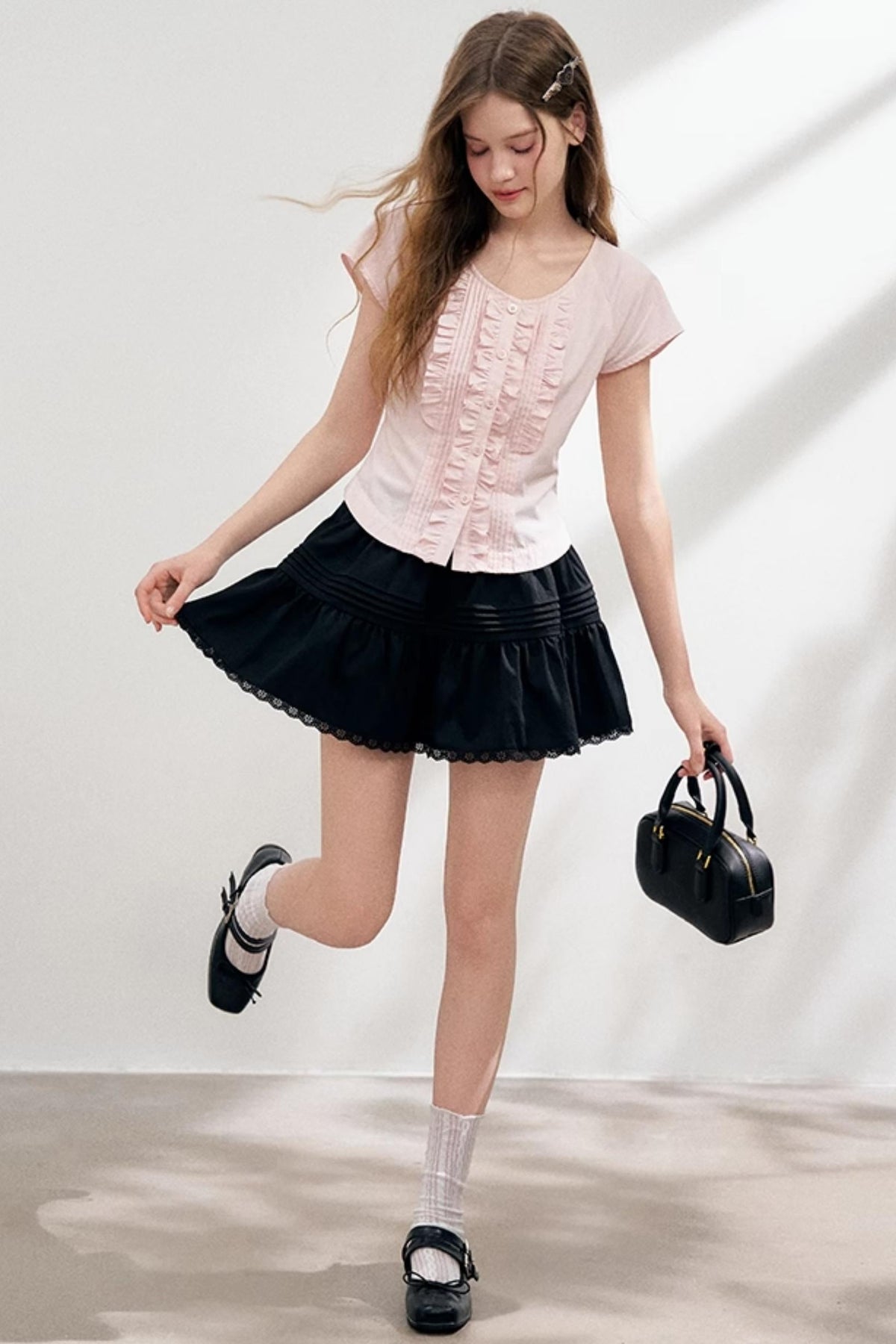 Pink Lace Blouse