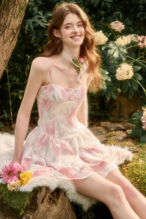 Pink Lakes Summer Lace Dress