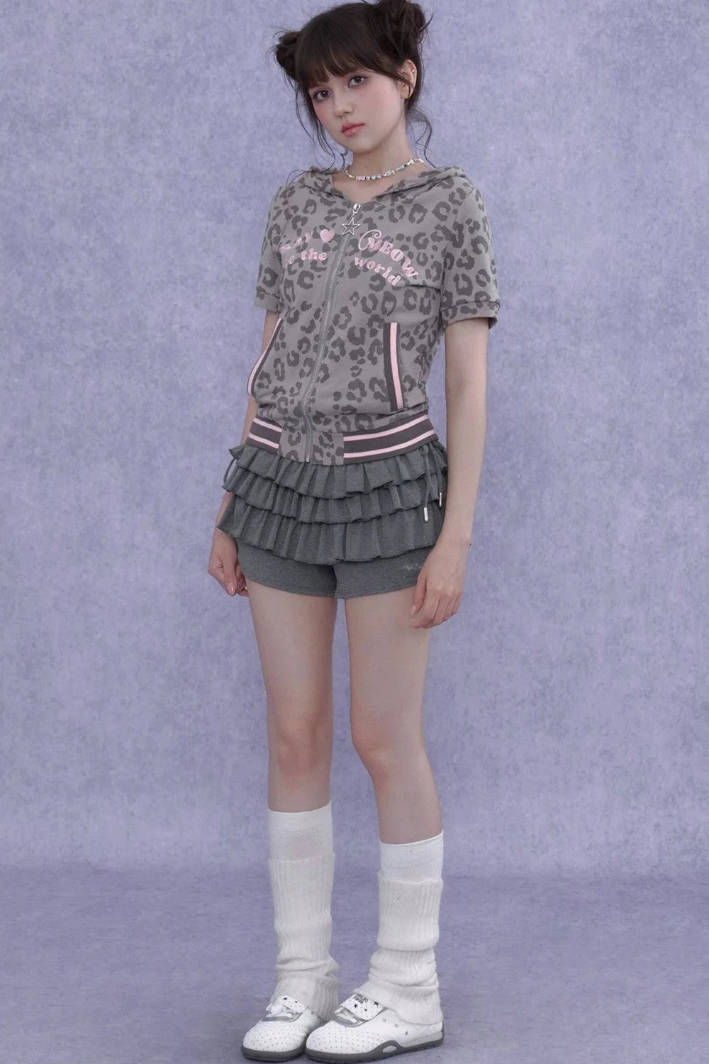 Pink Leopard Cat Ear Jacket