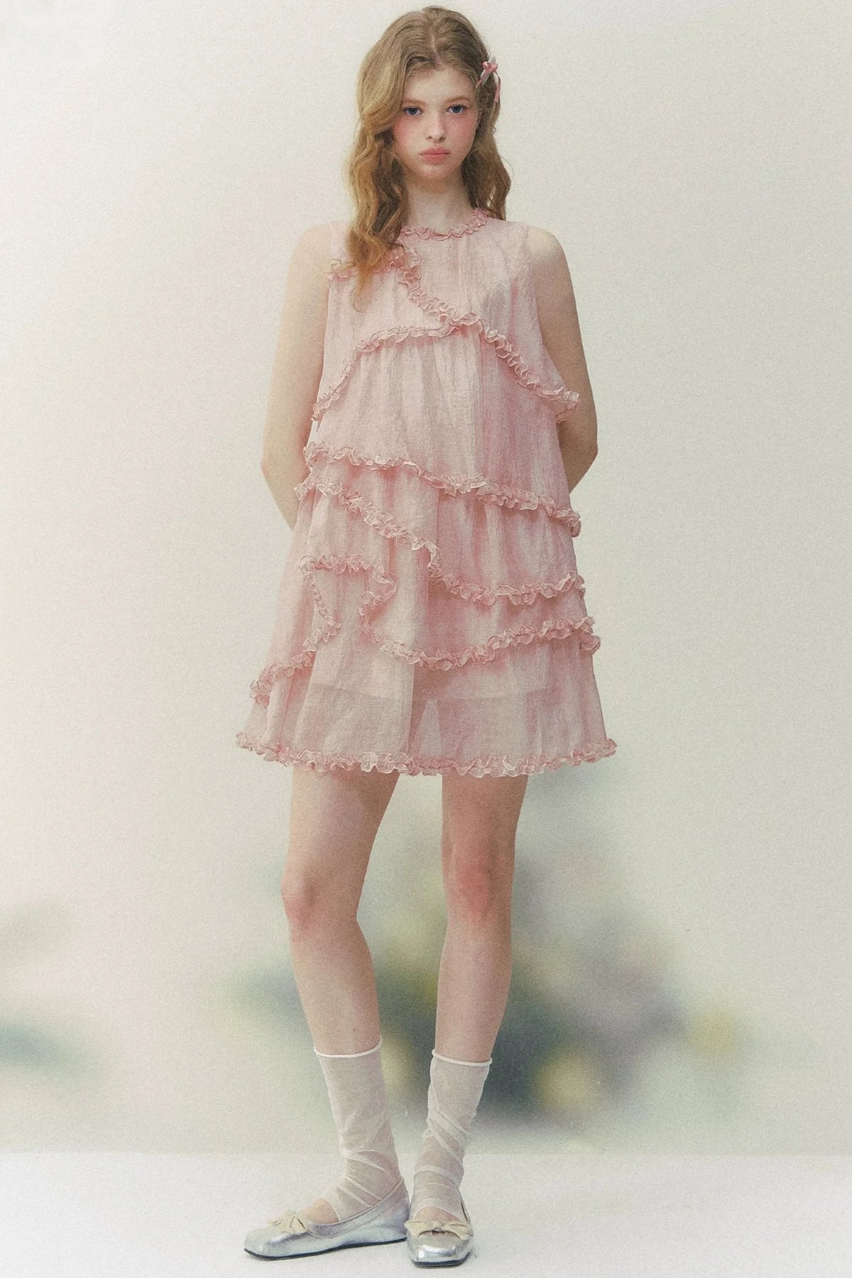 Pink Mist Layered Dress