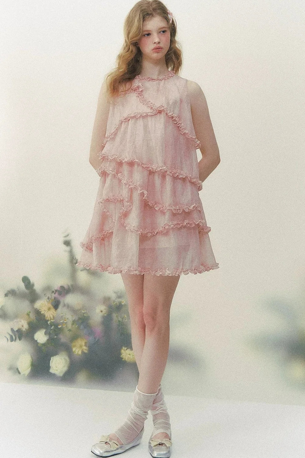 Pink Mist Layered Dress