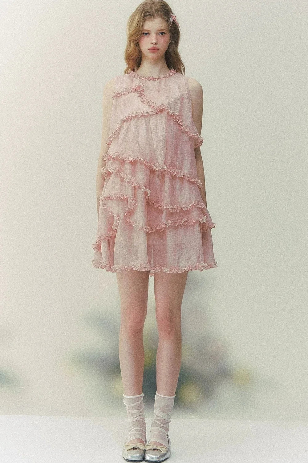 Pink Mist Layered Dress