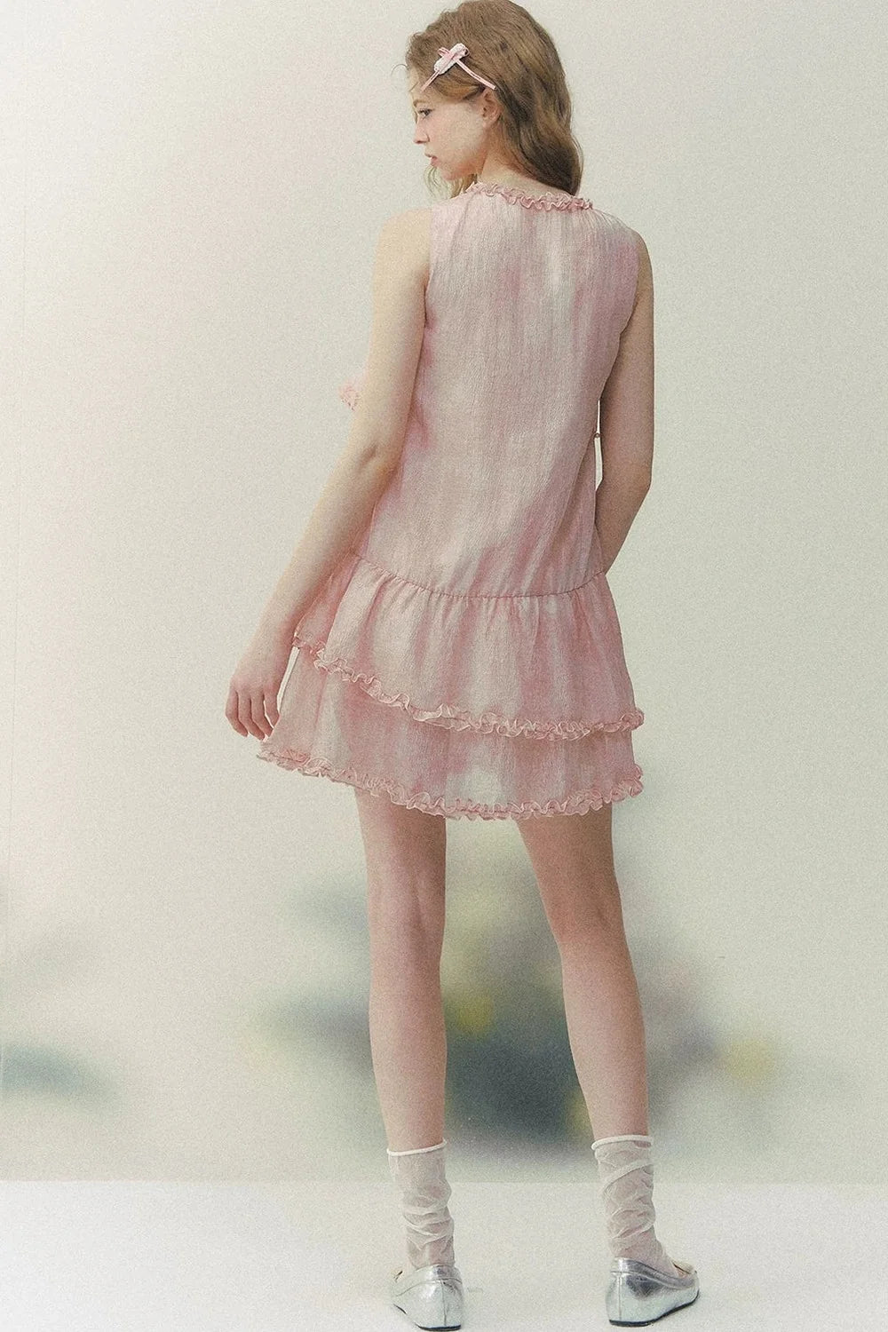 Pink Mist Layered Dress