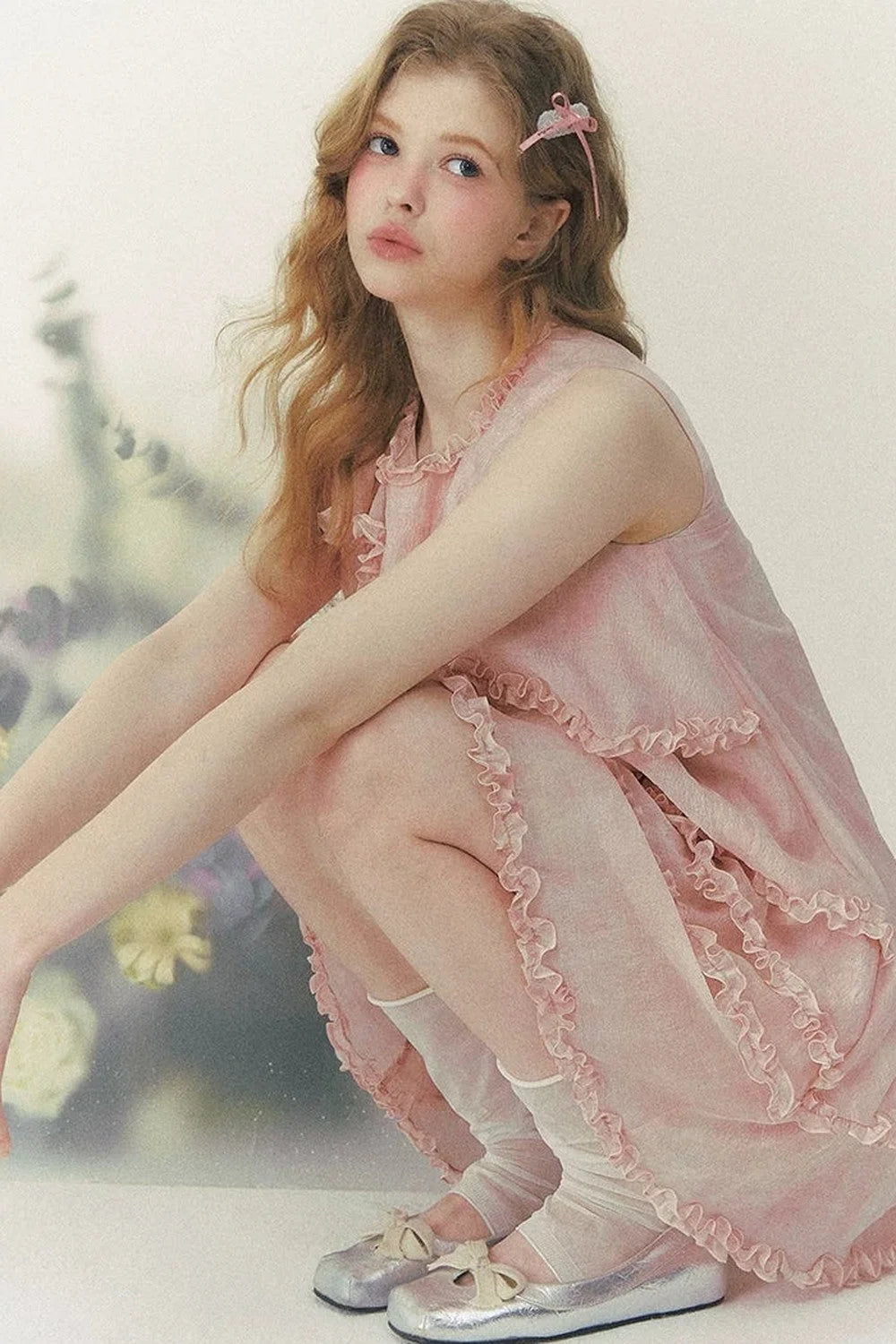Pink Mist Layered Dress