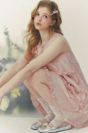 Pink Mist Layered Dress