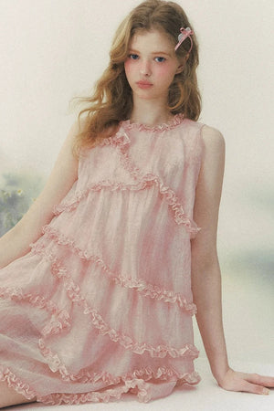 Pink Mist Layered Dress