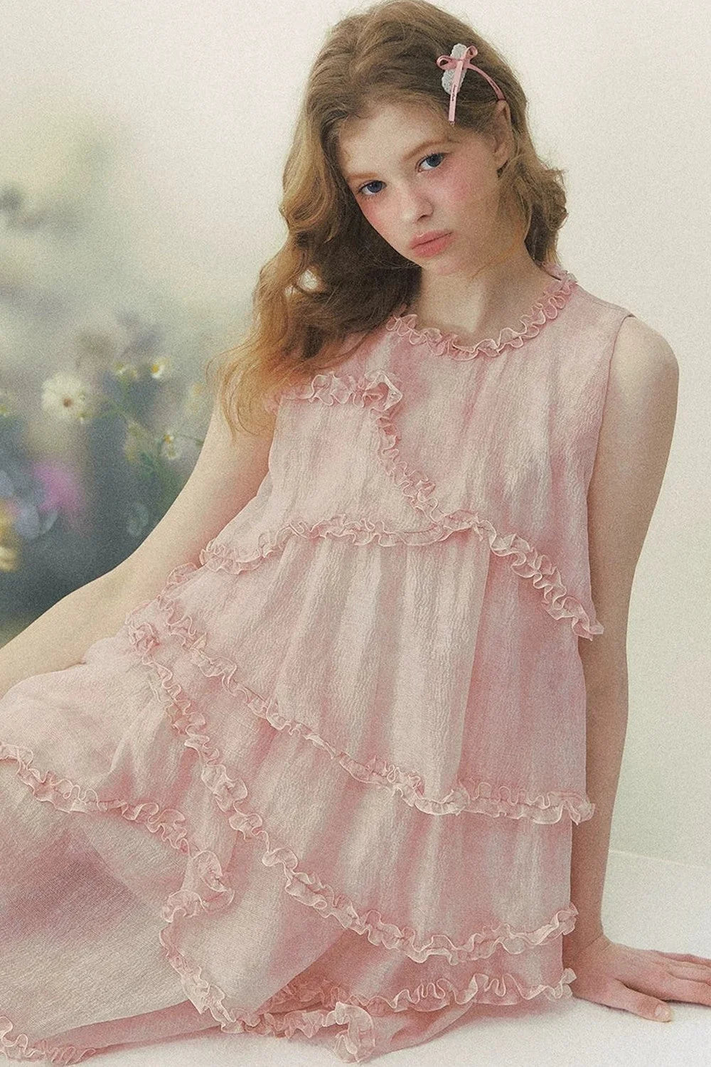 Pink Mist Layered Dress