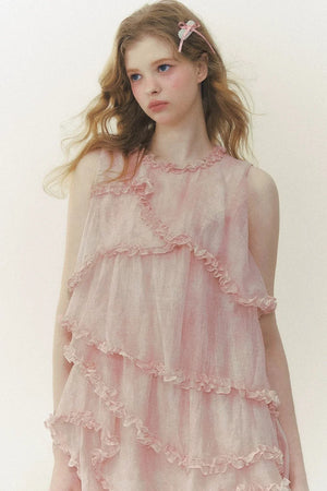 Pink Mist Layered Dress