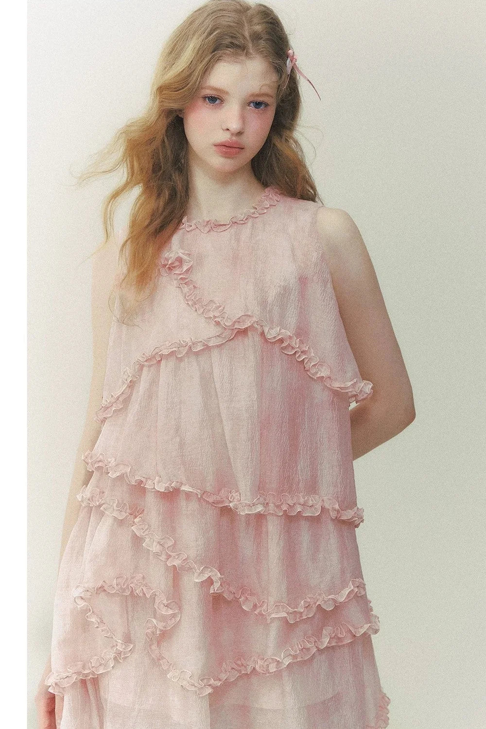 Pink Mist Layered Dress