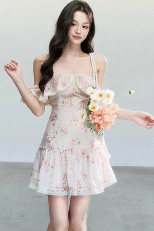 Pink Mist Off-Shoulder Dress