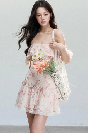 Pink Mist Off-Shoulder Dress