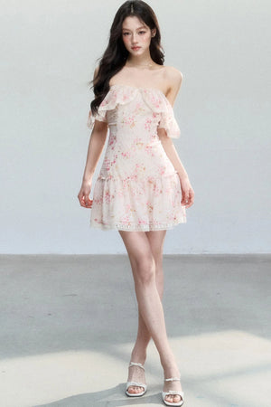 Pink Mist Off-Shoulder Dress