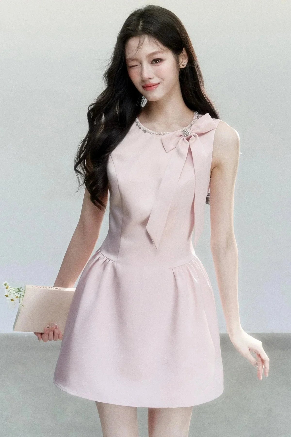 Pink Princess Satin Dress