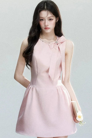 Pink Princess Satin Dress