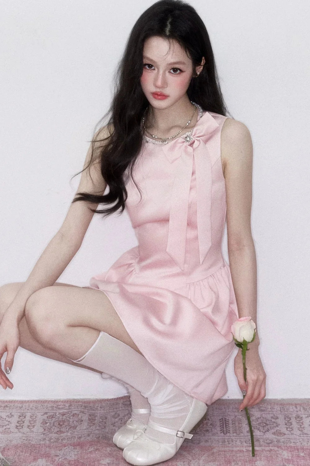 Pink Princess Satin Dress