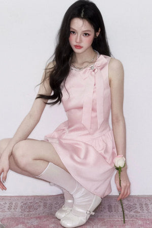 Pink Princess Satin Dress
