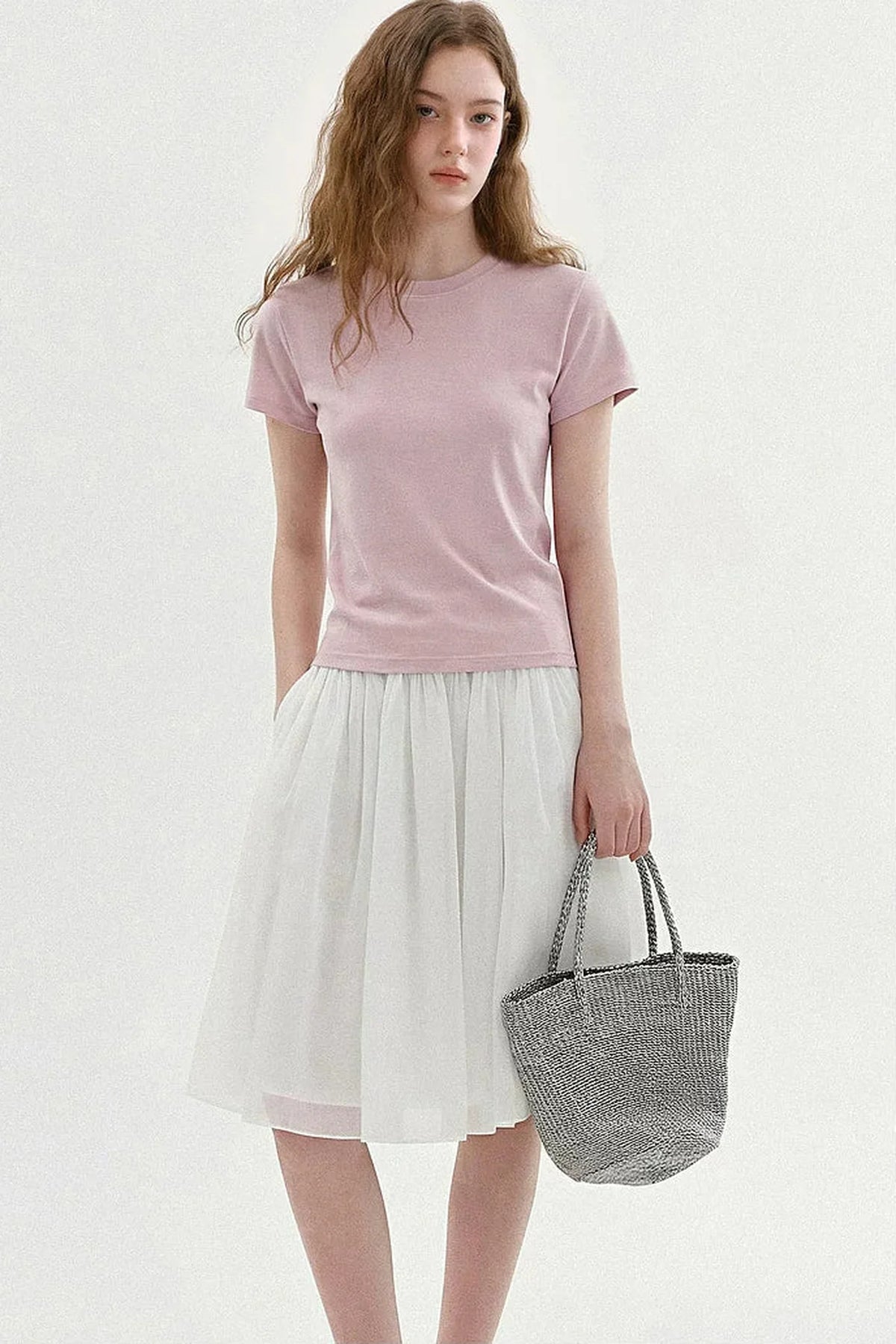 Pink Round Neck T-Shirt