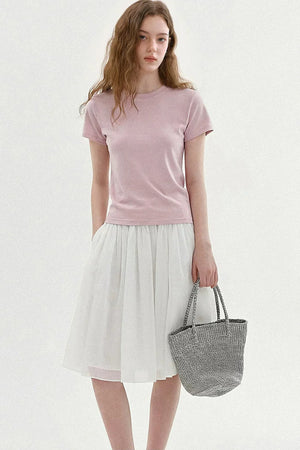 Pink Round Neck T-Shirt