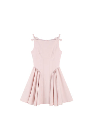 Pink Strap A-Line Dress
