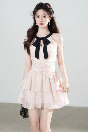 Pink Tencel A-Line Dress