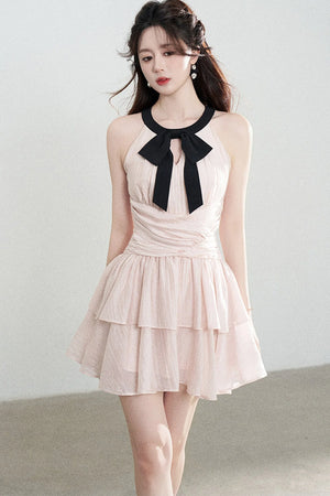 Pink Tencel A-Line Dress