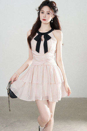 Pink Tencel A-Line Dress