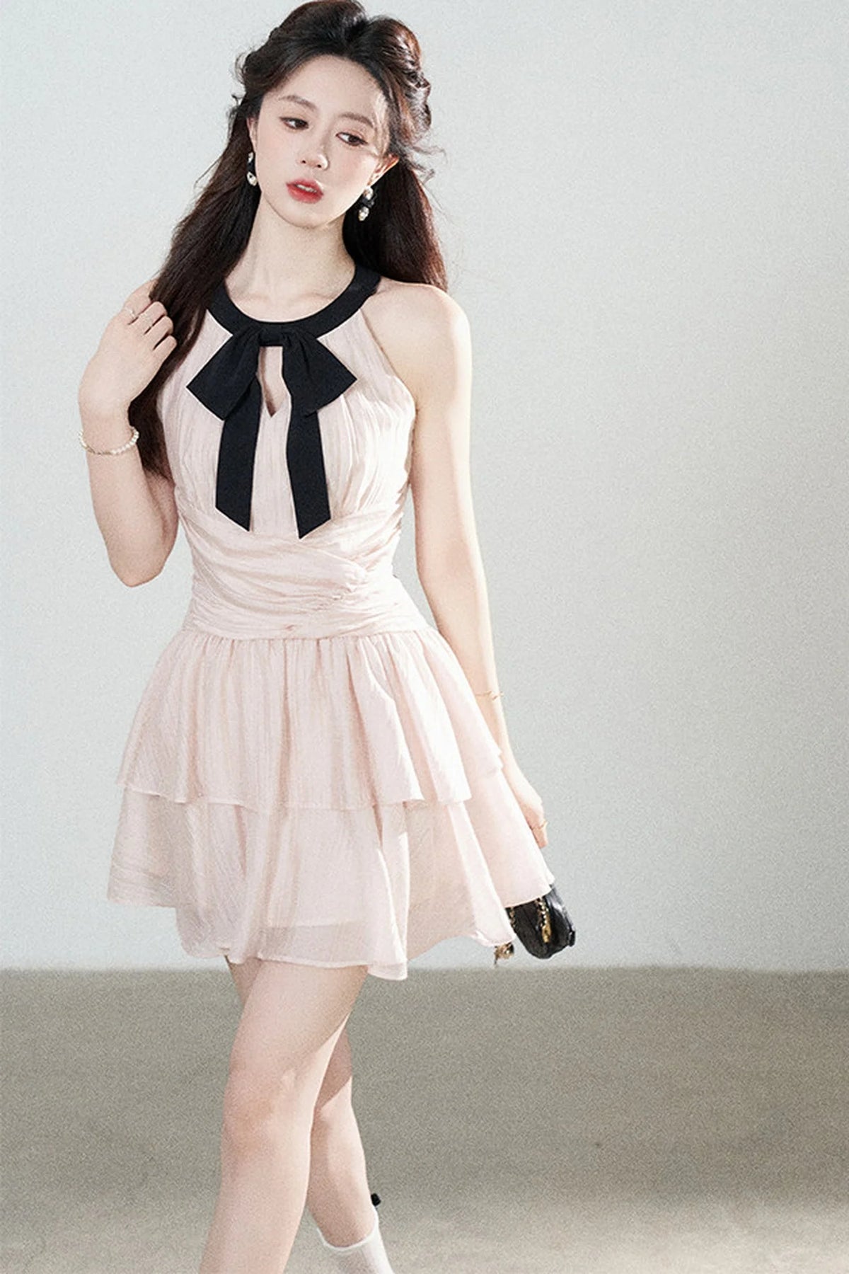 Pink Tencel A-Line Dress