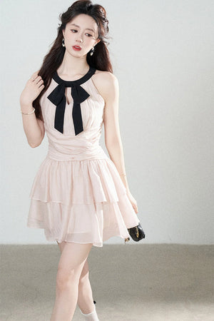Pink Tencel A-Line Dress